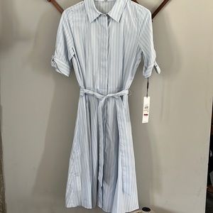 Calvin Klein Button Up Dress Classic Vintage Style 2